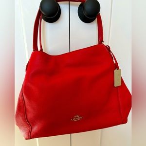Red coach purse